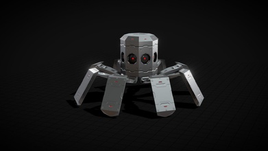 octabot sci fi low poly robô Comprar realeza livre 3d modelo Jil xá jilshah31 a7f0333 3d print model - Mito3D