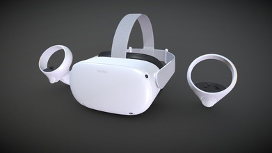 occhio ricerca 2 vr auricolare controllori acquistare royalty gratuito 3d modello impulso virtuale occhiali giochi realtà aumentata spaccatura ar controller bicchieri 3d print model - Mito3D