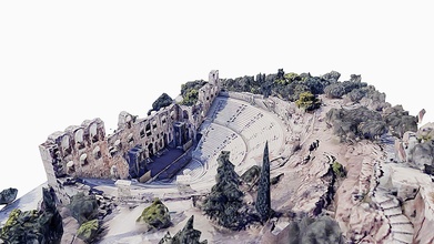odeon herodes atticus theater roman scan map - buy royalty free 3d model asen asensio 2a6a920 3d print model - Mito3D