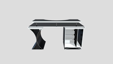 office design - comprar royalty free 3d modelo penyadavid 9f249bf escritório de preto branco 3d print model - Mito3D