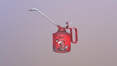 oil can destroyed - 3d model rory durno screwbert d13e712 university assignment tasked create texture way which looks has been left outside elements over time 3d print model - Mito3D