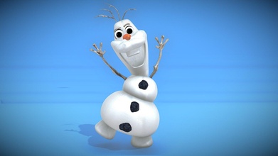 olaf snowman disney character frozen - download free 3d model kg007 1cd0952 3d print model - Mito3D