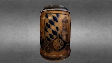 old bavarian beer pitcher - 3d model 3dscan4youde 3dscan4you 37be73c scan 3d print model - Mito3D