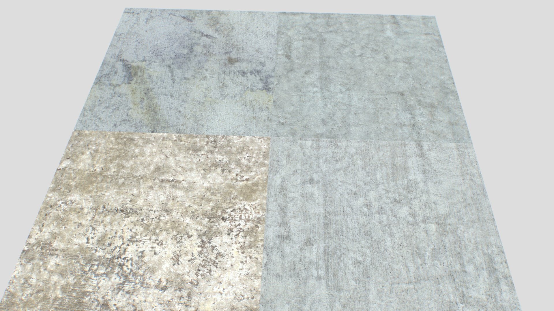 old concrete textures pack 5 - buy royalty free 3d model 32cm f72ce72 4 different seamless pbr 4096x4096px size albedo normal displacement roughness metalness ao png consist mix all ready tessellation shaders suitable factories post apocalipsis scenes cities ruins construction sites etc&hellip 3D print model - Mito3D