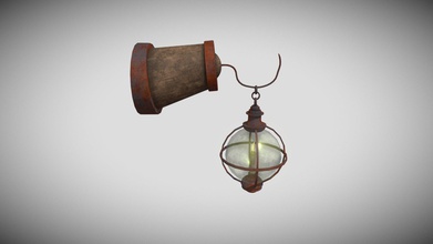 old medieval wall lamp - buy royalty free 3d model confusion3d 7524591 2 different textures new quality you need your game real world scale pbr entire textured substance painter references all 4k albedo metallic roughness normal height emissive 3792 triangles 1920 faces 3938 edges 2022 verts 3d print model - Mito3D