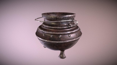 old medival cauldron - buy royalty free 3d model filip filiphansnyberg 10071dc made blender can used game whatever you see fit 3d print model - Mito3D