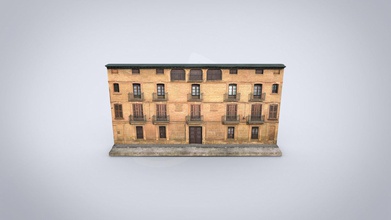 antiguo palacio de la fachada - modelo 3d shu digital 23142ce fa ade escaneado láser fotogrametría 3d print model - Mito3D