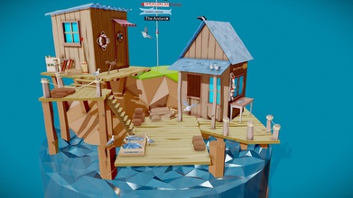 old pier dock - low poly scene 3d model angelofernandes 5bd0e45 i&rsquo ve discovered ann maselli miniatures https wwwflickrcom photos miniaturemadness she has amazing pieces got my attention so did version it check out her work everything done blender while ago but only now had opportunity upload skectfab 3d print model - Mito3D