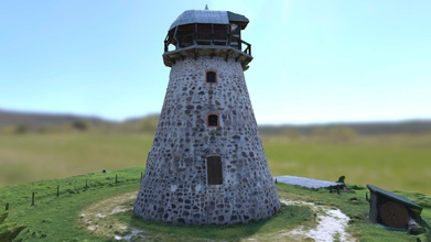 old tower - buy royalty free 3d model urban 3dscans davisandersons bffd690 latvian countryside has been turned into museum stone walls small windows round metal roof 3d print model - Mito3D