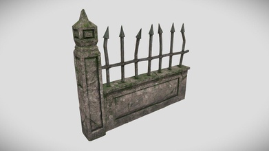 old wall - low poly buy royalty free 3d model confusion3d 060b046 concrete quality you need your game real world scale pbr textures entire textured substance painter references contain high details all 4k albedo metallic roughness normal height 3d print model - Mito3D