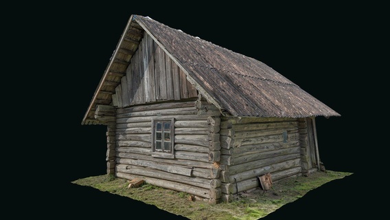 old wooden granary photogrammetry - buy royalty free 3d model sauliuszaura abandoned country heritage reconstruction barn digitalheritage countryside lithuania wooden-house lietuva digitalpreservation realitycapture house 3d print model - Mito3D