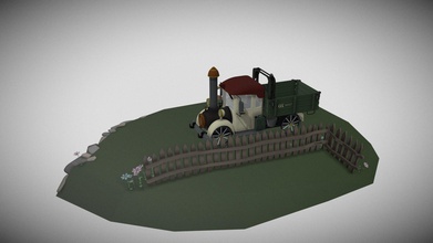 oldcar - 3d model stasturbo 82b3f69 old steam truck kind mixture reality fantasy you can say something between tried make car good evil so much well decided do things see here kindness machine used both games animation 3d print model - Mito3D
