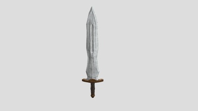 one-handed sword - 3d model jenok katyshev555 6f9a3da 3d print model - Mito3D