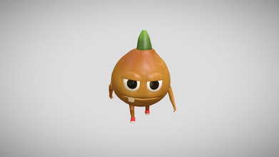 onjens - 3d model anne roehl bananne 3015ffb onion escaped its home kitchen cabinet not get eaten human character modeling animation project did school over course past few months 3d print model - Mito3D