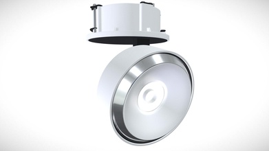 orbit led flush mounted adjustable downlight - 3d model vonnlighting e540dda 3d print model - Mito3D