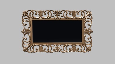 ornate mirror - buy royalty free 3d model sarah dyson sarahdyson 82b2358 3d print model - Mito3D