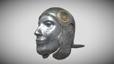 ornate roman cavalry helmet - buy royalty free 3d model mislav kristo mikristo ddba697 3d print model - Mito3D