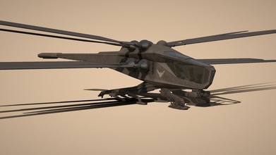ornitóptero duna comprar realeza gratis 3d modelo tim samedov ciudadano 3dprintable aeronave atreides tóptero ciencia ficción sci fi concepto dune2020 dune2021 3d print model - Mito3D