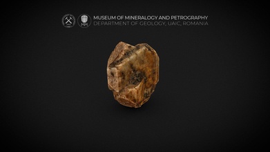 orthoclase carlsbad twin - 3d model museum mineralogy petrography uaic mineralogypetrographymuseum 2a69356 3d print model - Mito3D