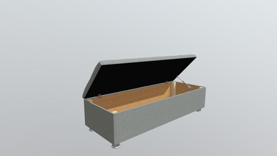 ottoman box - chesterfield download free 3d model art-ems 6809e86 3d print model - Mito3D