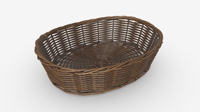oval wicker basket brown - buy royalty free 3d model hq3dmod aivisastics 8acf6ce 3d print model - Mito3D