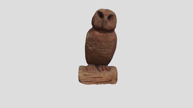 owl - buy royalty free 3d model hiddenath 1254b8f clay scanned 3d print model - Mito3D