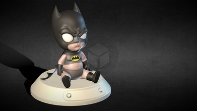 gemalt Baby Batman Kaufen Lizenzgebühren frei 3d Modell 3dprefabs 4763d6f 3d print model - Mito3D