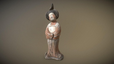 dipinto femmina figurine codolo ceramica Scarica gratuito 3d modello dailyart dardo 9ee1399 3d print model - Mito3D