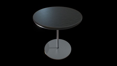 pal table oak black lacquered - buy royalty free 3d model sr surajrai18sr 7436b3e 3d print model - Mito3D