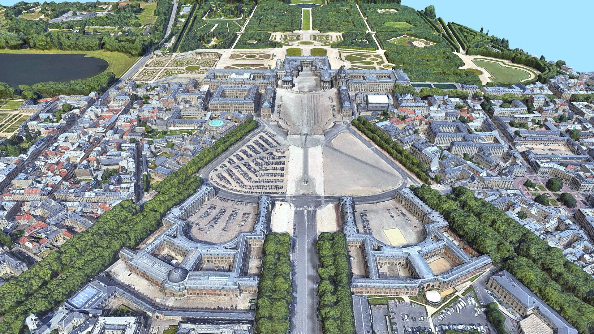 palazzo parco versailles Parigi acquistare royalty gratuito 3d modello libanciel 212a69b Francia eredità sole re Louis turismo xiii edificio 3D print model - Mito3D