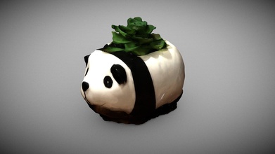 Panda plante titulaire soutien Télécharger libre 3d modèle jn244 5536077 3d print model - Mito3D
