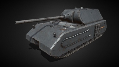 panzerkampfwagen viii maus - ww2 heavy tank buy royalty free 3d model jerolpoa 62d434b 3d print model - Mito3D