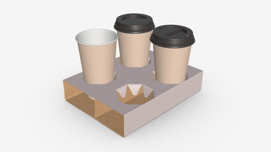 de papel, tazas café, titular 04 - comprar libre derechos autor del modelo 3d hq3dmod aivisastics 21b196a 3d print model - Mito3D