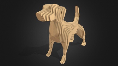 parametrico cane acquistare royalty gratuito 3d modello jambul agungnurani def5117 3d print model - Mito3D