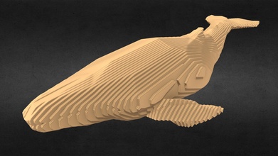 parametric humback whale - buy royalty free 3d model jambul agungnurani 1e4b94a 3d print model - Mito3D