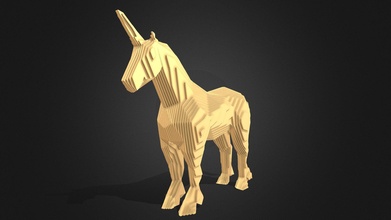parametric unicorn - buy royalty free 3d model jambul agungnurani 71f5961 3d print model - Mito3D