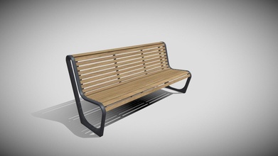 park bench 03 - buy royalty free 3d model lugaria a9cddd4 3d print model - Mito3D