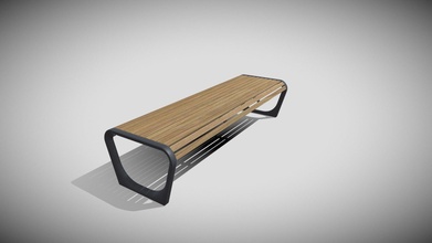 park bench 04 - buy royalty free 3d model lugaria b3da0cc 3d print model - Mito3D