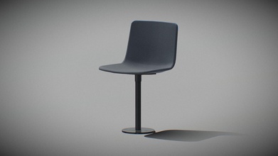 pato column chair-model 4082-dark blue - buy royalty free 3d model sr surajrai18sr 5fc4cb4 chair ready virtualreality vr augmented reality ar games other render enginesthis lowpoly equipped 4k resolution texturesthe pbr maps includes- albedo roughness metallic normal 3d print model - Mito3D