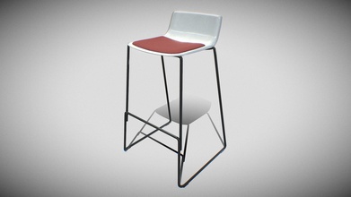 pato stool-model 4310 v-02-black painted - buy royalty free 3d model sr surajrai18sr 5947886 chair ready virtualreality vr augmented reality ar games other render enginesthis lowpoly equipped 4k resolution texturesthe pbr maps includes- albedo roughness metallic normal 3d print model - Mito3D