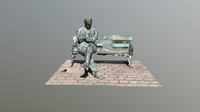 patrick kavanagh statue dublin - download free 3d model rafapages e2c3b34 3d print model - Mito3D