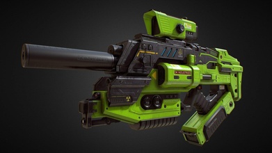 pbr assalto plasma arma fogo verde pele Comprar realeza livre 3d modelo Dimitri Kutsenko Kutcenko 00b4ccd 3d print model - Mito3D