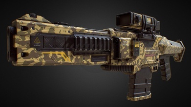 pbr assalto rifle cammo pele 3 Comprar realeza livre 3d modelo Dimitri Kutsenko Kutcenko 4ac1ea4 3d print model - Mito3D