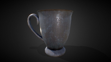 pbr dirty old vintage mug lp gameready - buy royalty free 3d model estrolapak a016ba6 2k textures package metallic roughness specified important if you need other after buying can provide following t upload because sketchfab s limit 1gb arnold 5 ai standard corona mesh maps specular gloss unity & vray done 4k also 606 vertex 1220 edges 618 faces 1204 tris classic design based found internet 3d print model - Mito3D