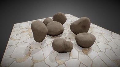 pbr toon pedras estilizado ativos 3d modelo onelsônico 279df90 3d print model - Mito3D