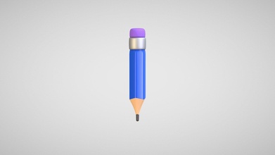 pencil cartoon - buy royalty free 3d model ruslan kirillov brusbrusbrus c0980cb 3d print model - Mito3D
