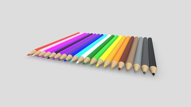 Bleistift Buntstifte einstellen Kaufen Lizenzgebühren frei 3d Modell pickle55100 94fa684 3d print model - Mito3D