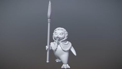 penguin spear - buy royalty free 3d model ziodynes098 29c3d00 3d print model - Mito3D