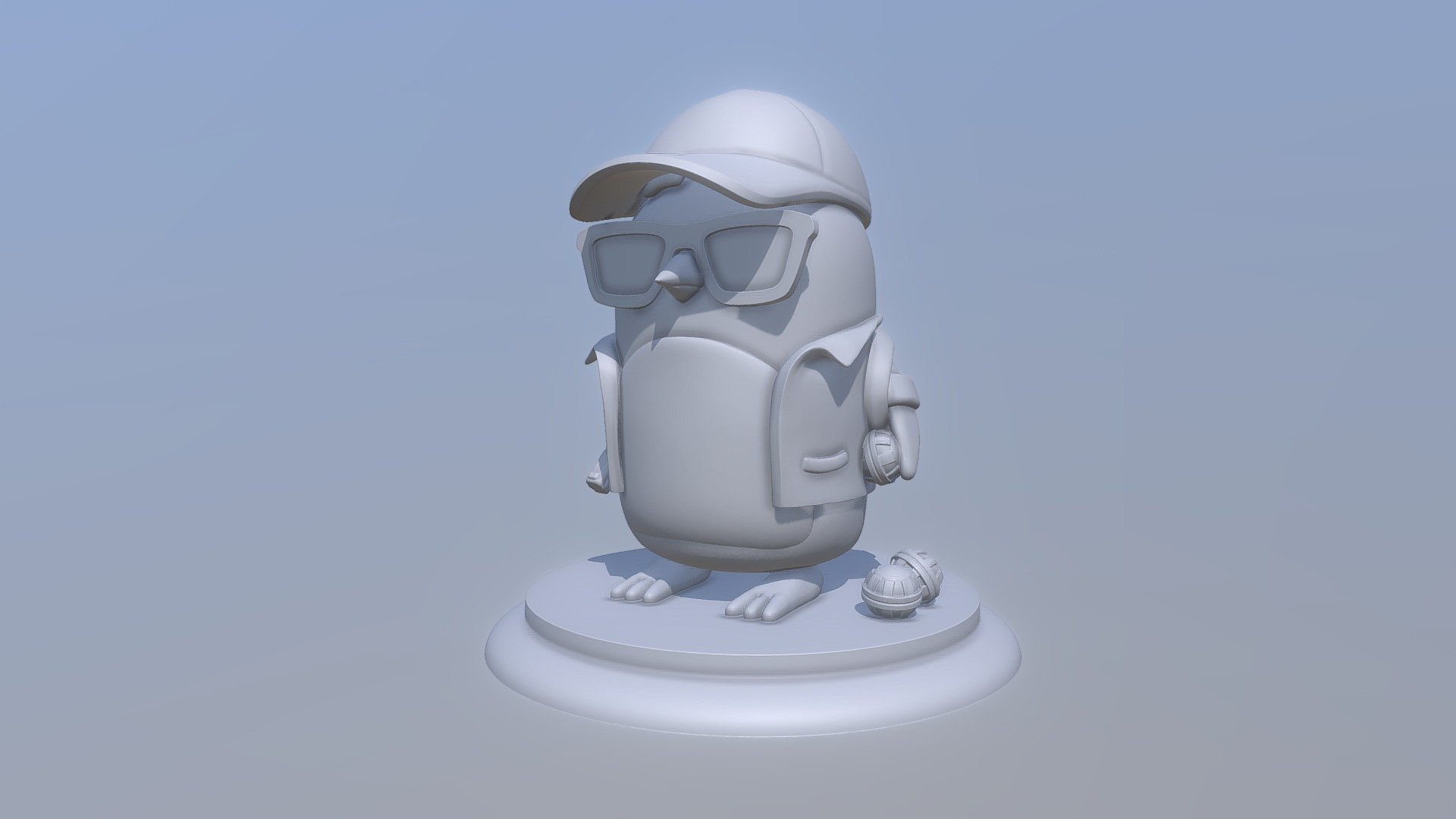 pinguins divisão Comprar realeza livre 3d modelo Isebastianc Admirador arte jogos Guerreiro exército brinquedos jogo tabuleiro pinguim shapeways bombear símbolo óculos estátua mochila printing peça xadrez Monopólio 3D print model - Mito3D