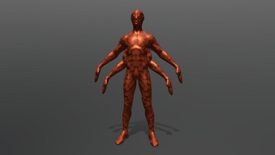 personaje zoomorfico - modelo 3d nicolas salas nasb 5b3d8e4 misture anatomia do polvo orangotango vantagem extra olhos usando o sculptris maya 3d print model - Mito3D